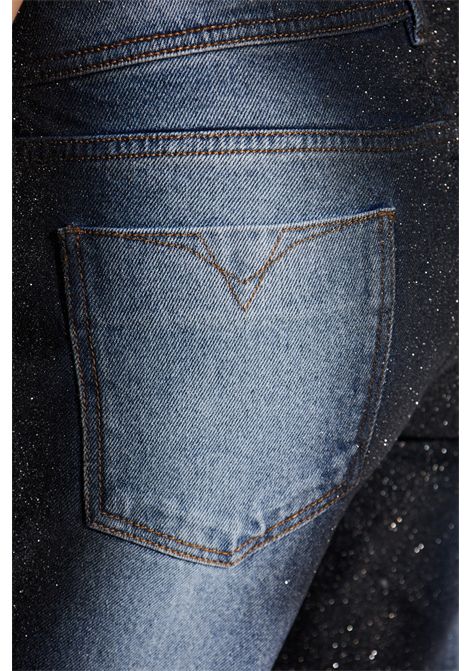 Faded jeans with glitter VERSACE JEANS COUTURE | Trousers | 79HAB5K0 DW009M37904